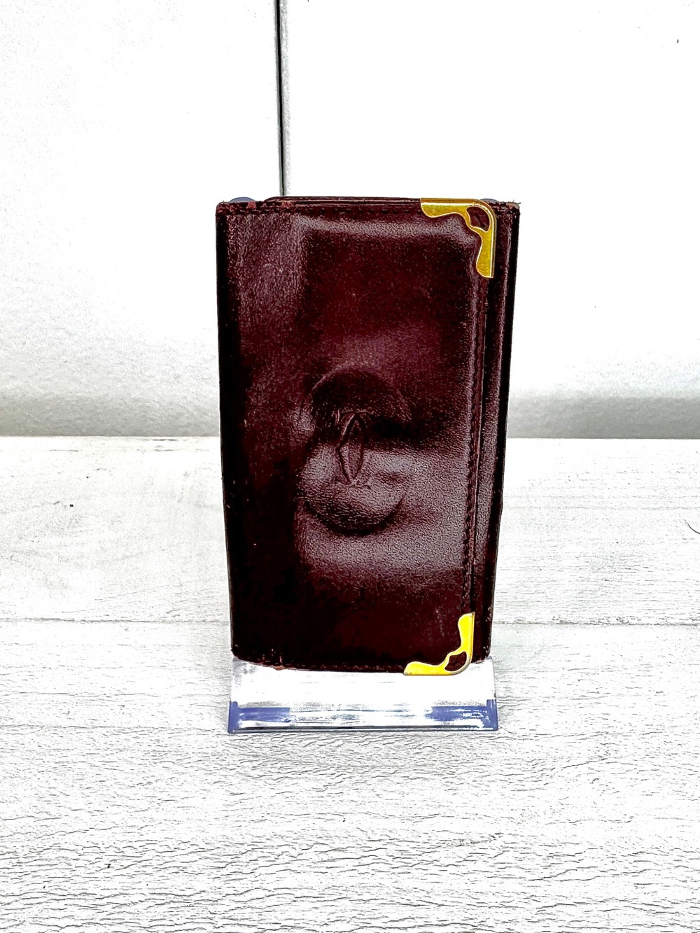 Cartier Must de Cartier Bordeaux Leather 6-Key Holder Case Vintage France